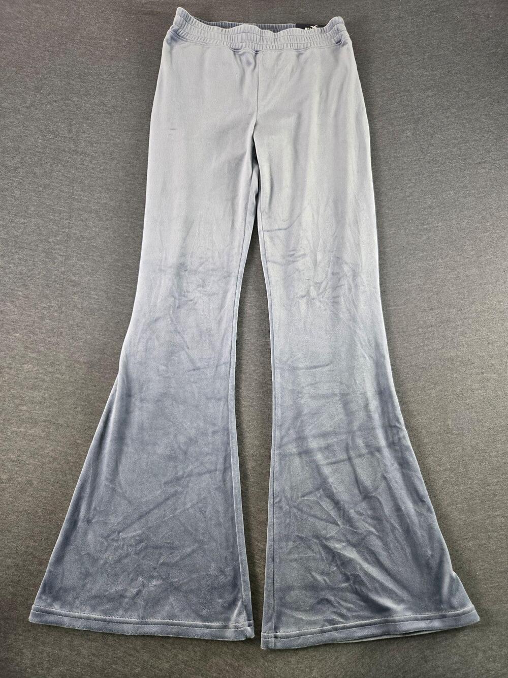 Hollister Sweatpants Womens Small Ultra High Rise Velour Flare Leg Lounge Y2K